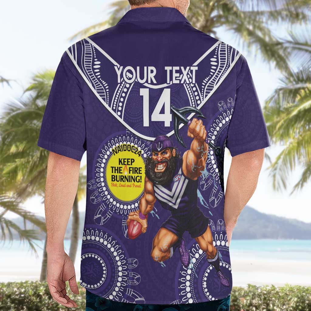 Custom AFL Dockers NAIDOC Week Hawaiian Shirt Keep The Fire Burning Indigenous Art - Vibe Hoodie Shop