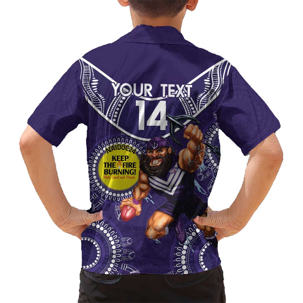 Custom AFL Dockers NAIDOC Week Hawaiian Shirt Keep The Fire Burning Indigenous Art - Vibe Hoodie Shop