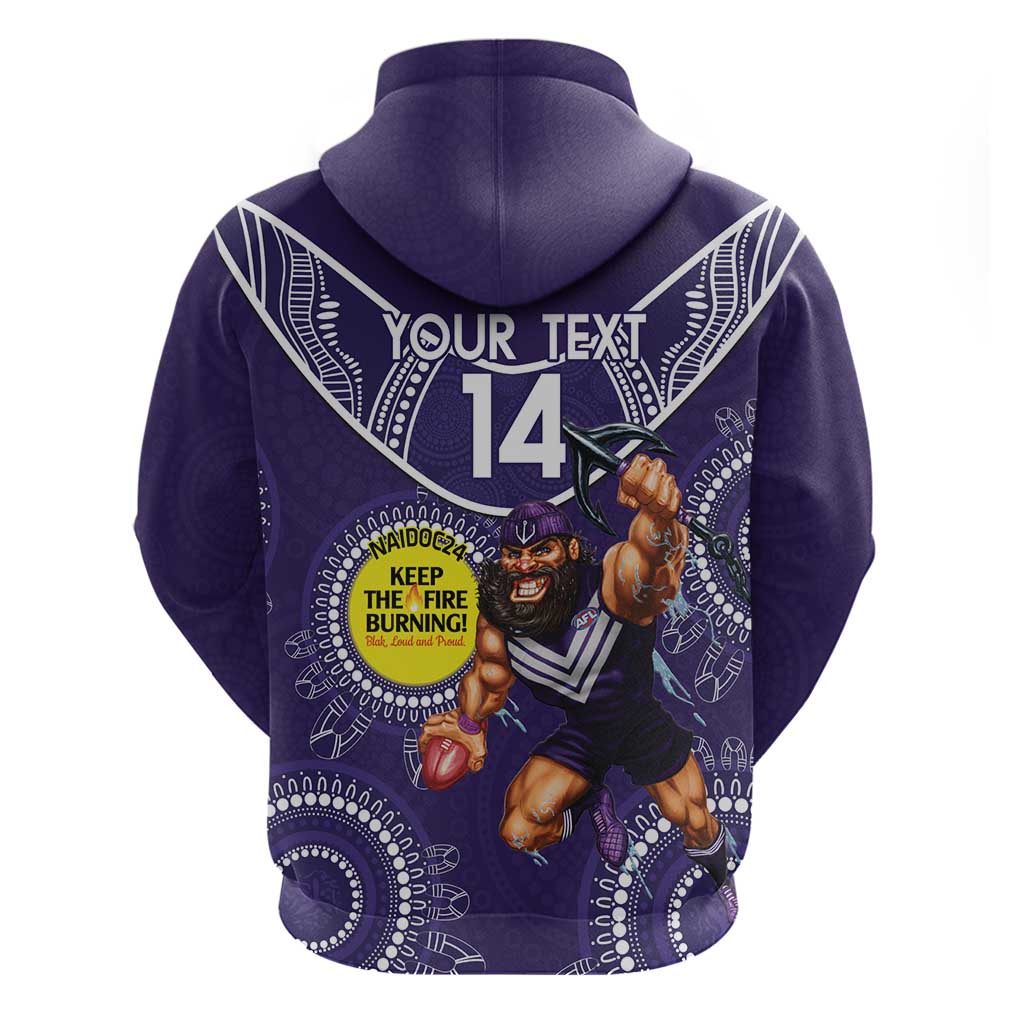 Custom AFL Dockers NAIDOC Week Hoodie Keep The Fire Burning Indigenous Art - Vibe Hoodie Shop