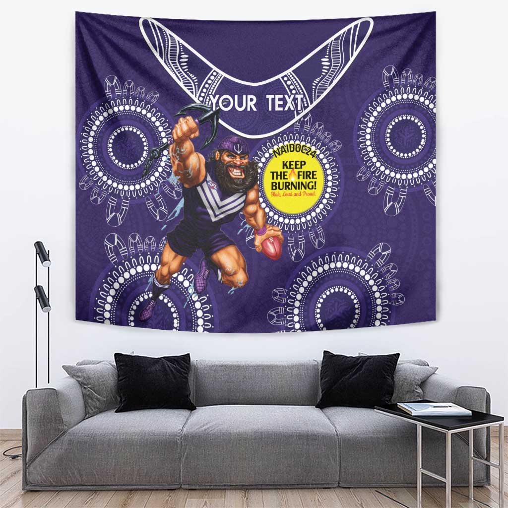 Custom AFL Dockers NAIDOC Week Tapestry Keep The Fire Burning Indigenous Art - Vibe Hoodie Shop