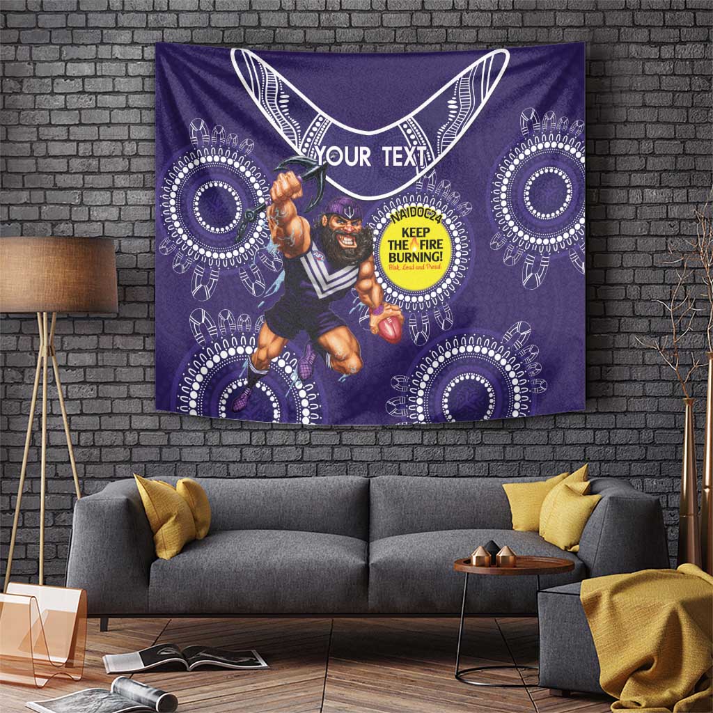 Custom AFL Dockers NAIDOC Week Tapestry Keep The Fire Burning Indigenous Art - Vibe Hoodie Shop