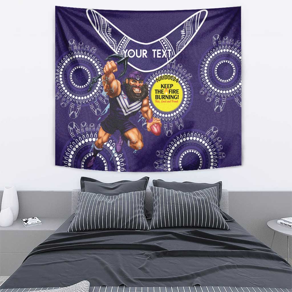 Custom AFL Dockers NAIDOC Week Tapestry Keep The Fire Burning Indigenous Art - Vibe Hoodie Shop