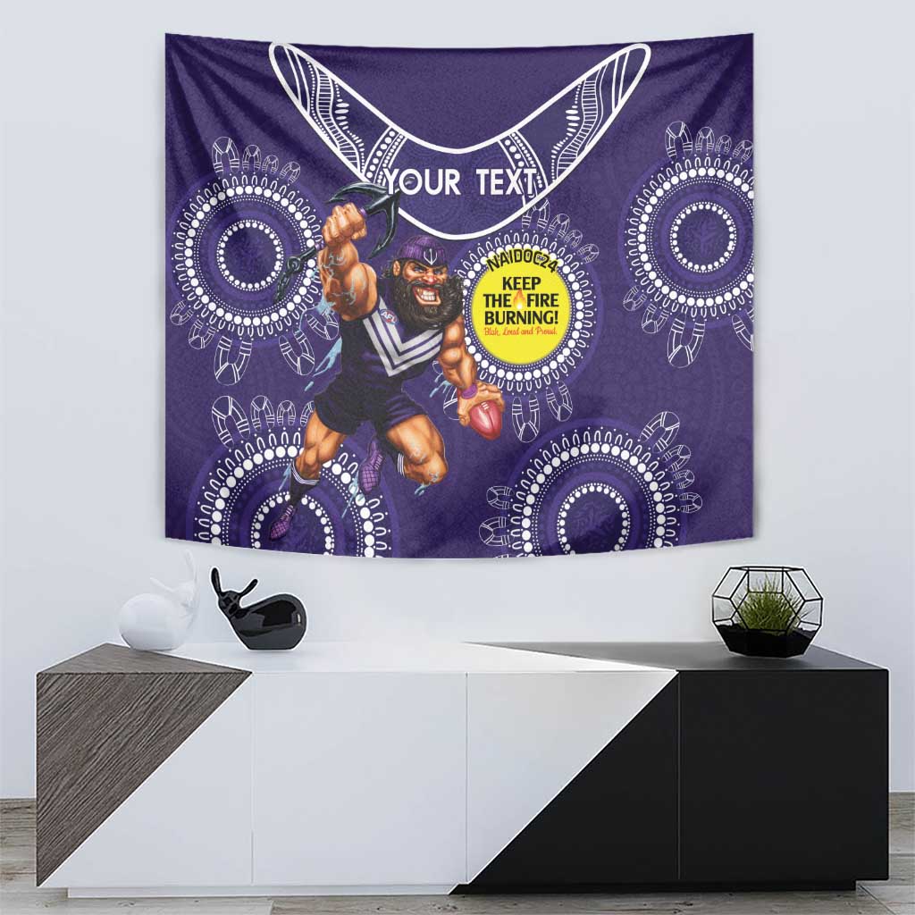 Custom AFL Dockers NAIDOC Week Tapestry Keep The Fire Burning Indigenous Art - Vibe Hoodie Shop