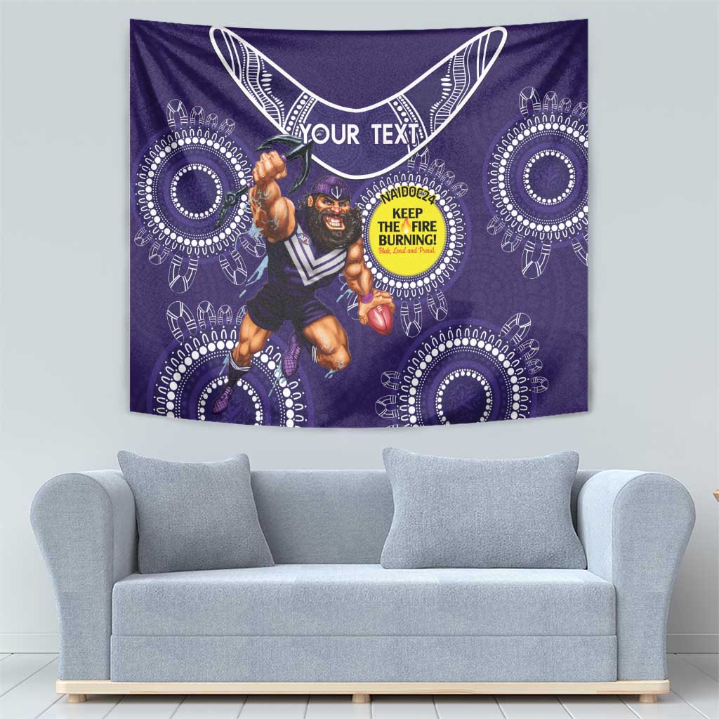 Custom AFL Dockers NAIDOC Week Tapestry Keep The Fire Burning Indigenous Art - Vibe Hoodie Shop