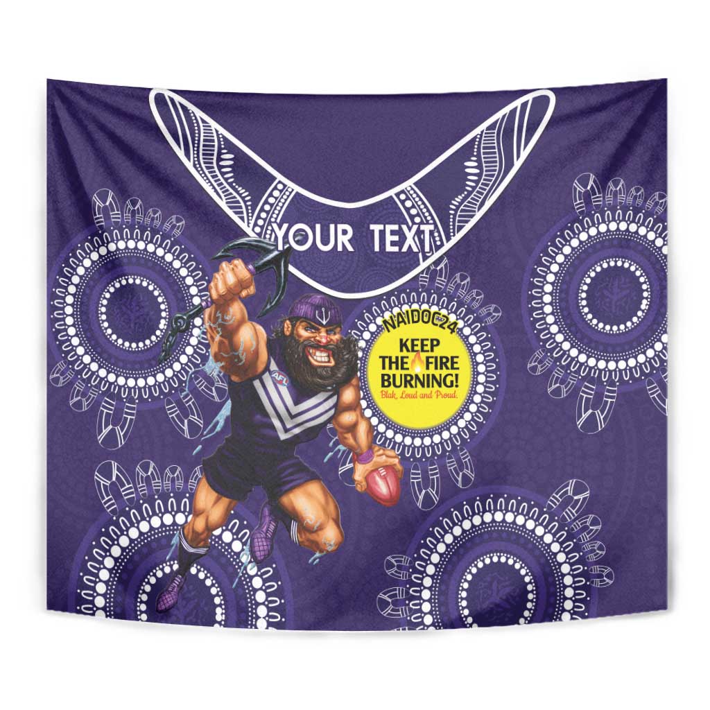 Custom AFL Dockers NAIDOC Week Tapestry Keep The Fire Burning Indigenous Art - Vibe Hoodie Shop