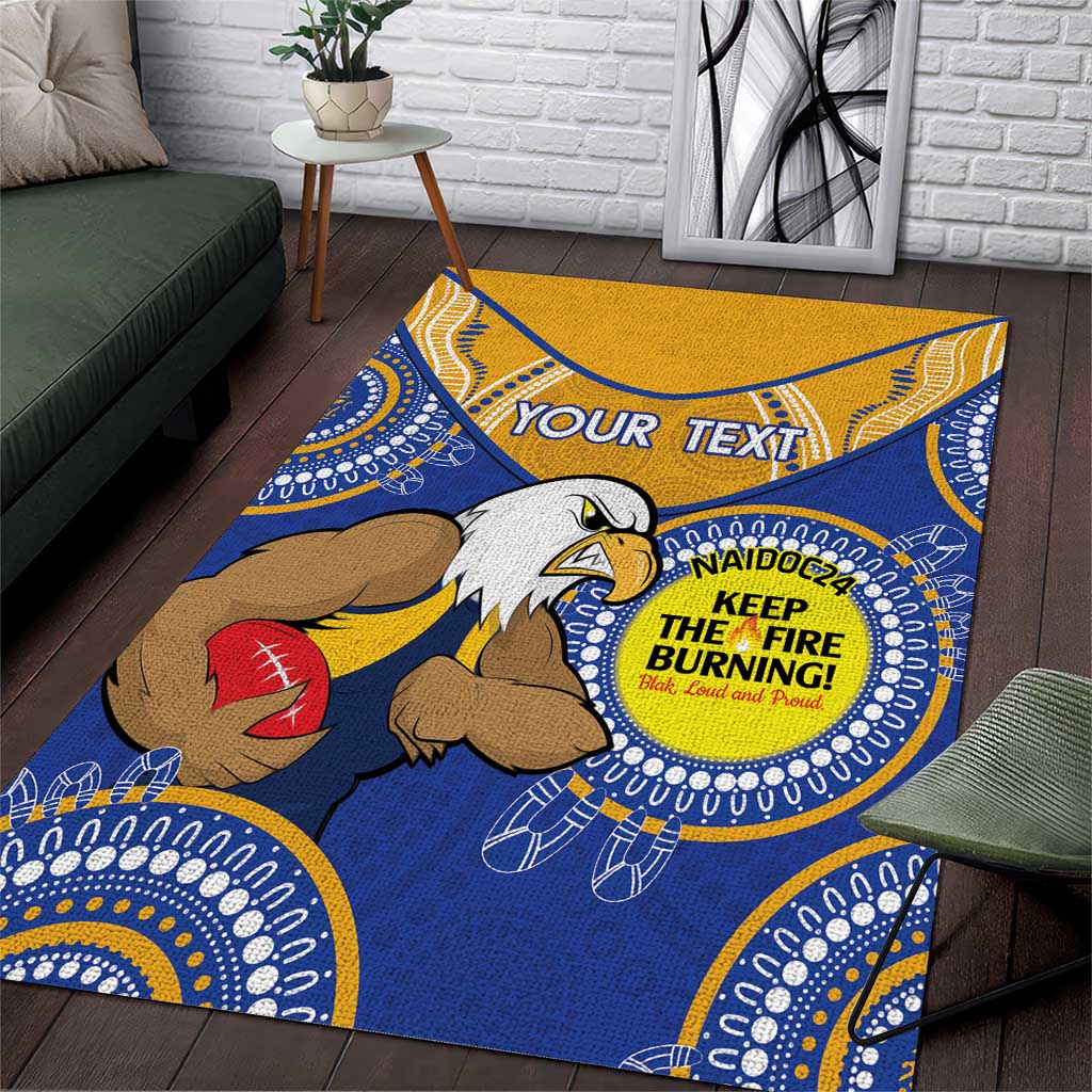 Custom AFL Eagles  NAIDOC Week Area Rug Keep The Fire Burning Indigenous Art - Vibe Hoodie Shop