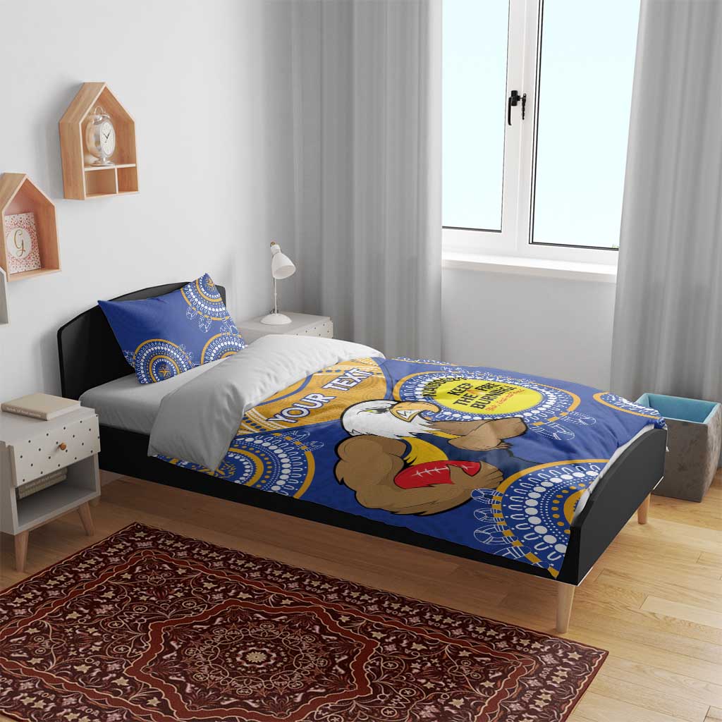Custom AFL Eagles  NAIDOC Week Bedding Set Keep The Fire Burning Indigenous Art - Vibe Hoodie Shop