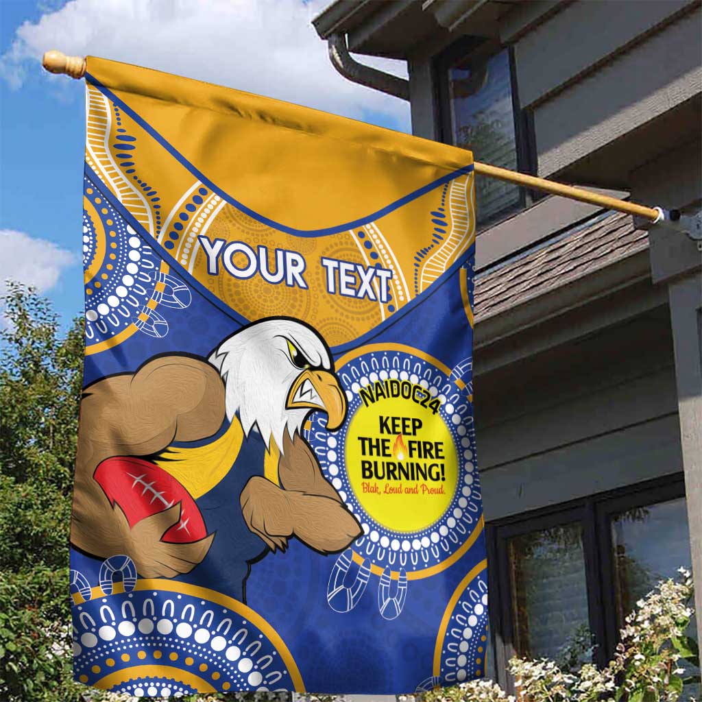 Custom AFL Eagles  NAIDOC Week Garden Flag Keep The Fire Burning Indigenous Art - Vibe Hoodie Shop