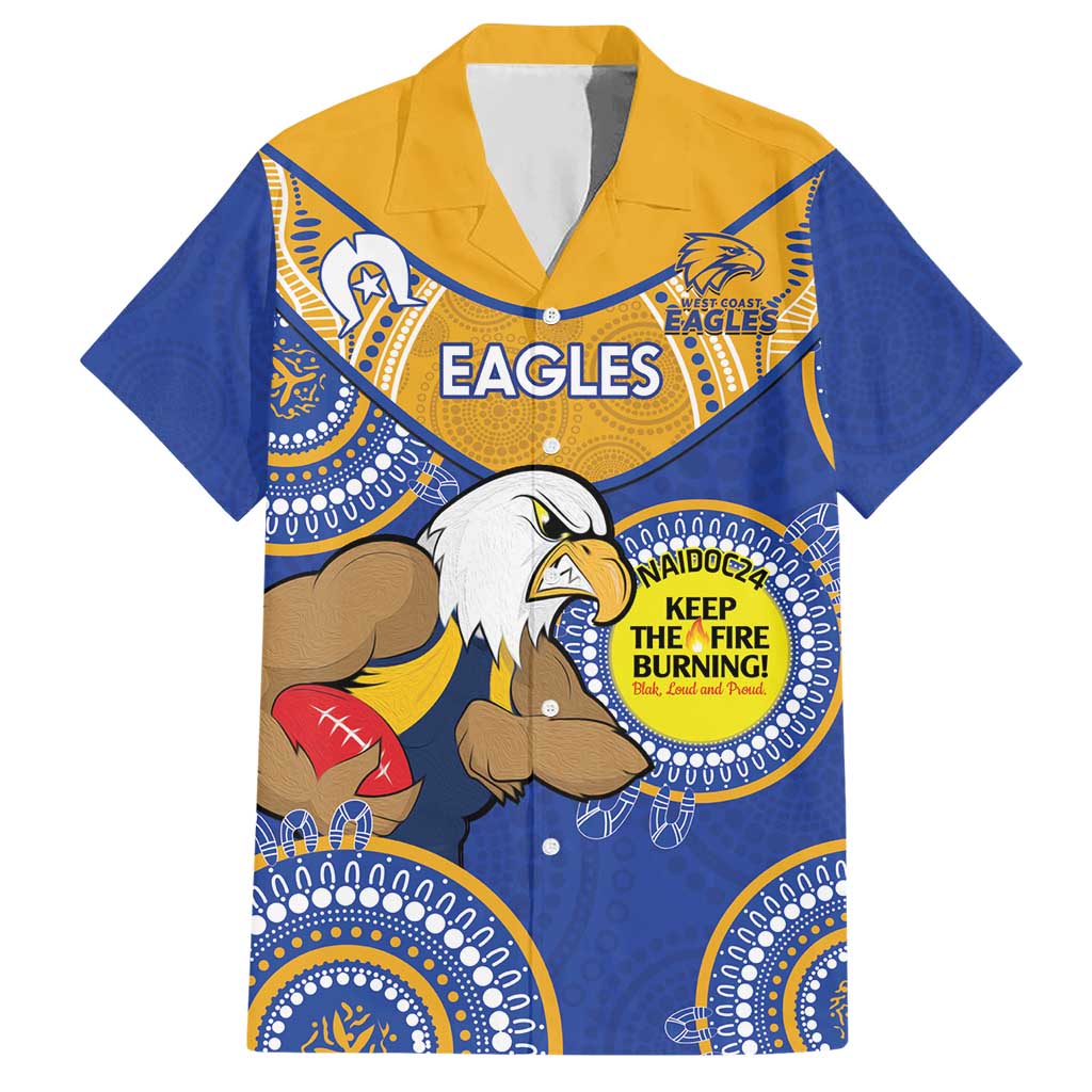 Custom AFL Eagles  NAIDOC Week Hawaiian Shirt Keep The Fire Burning Indigenous Art - Vibe Hoodie Shop