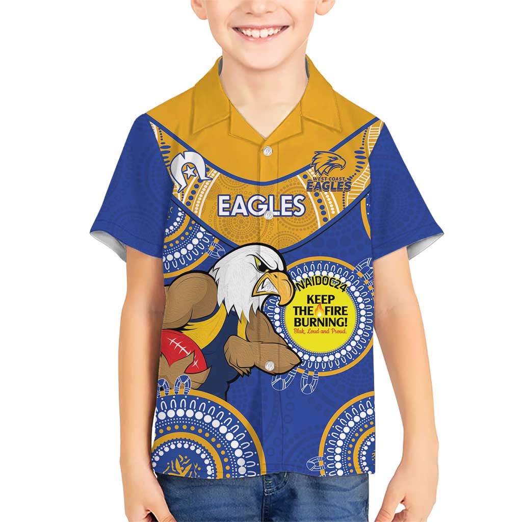 Custom AFL Eagles  NAIDOC Week Hawaiian Shirt Keep The Fire Burning Indigenous Art - Vibe Hoodie Shop