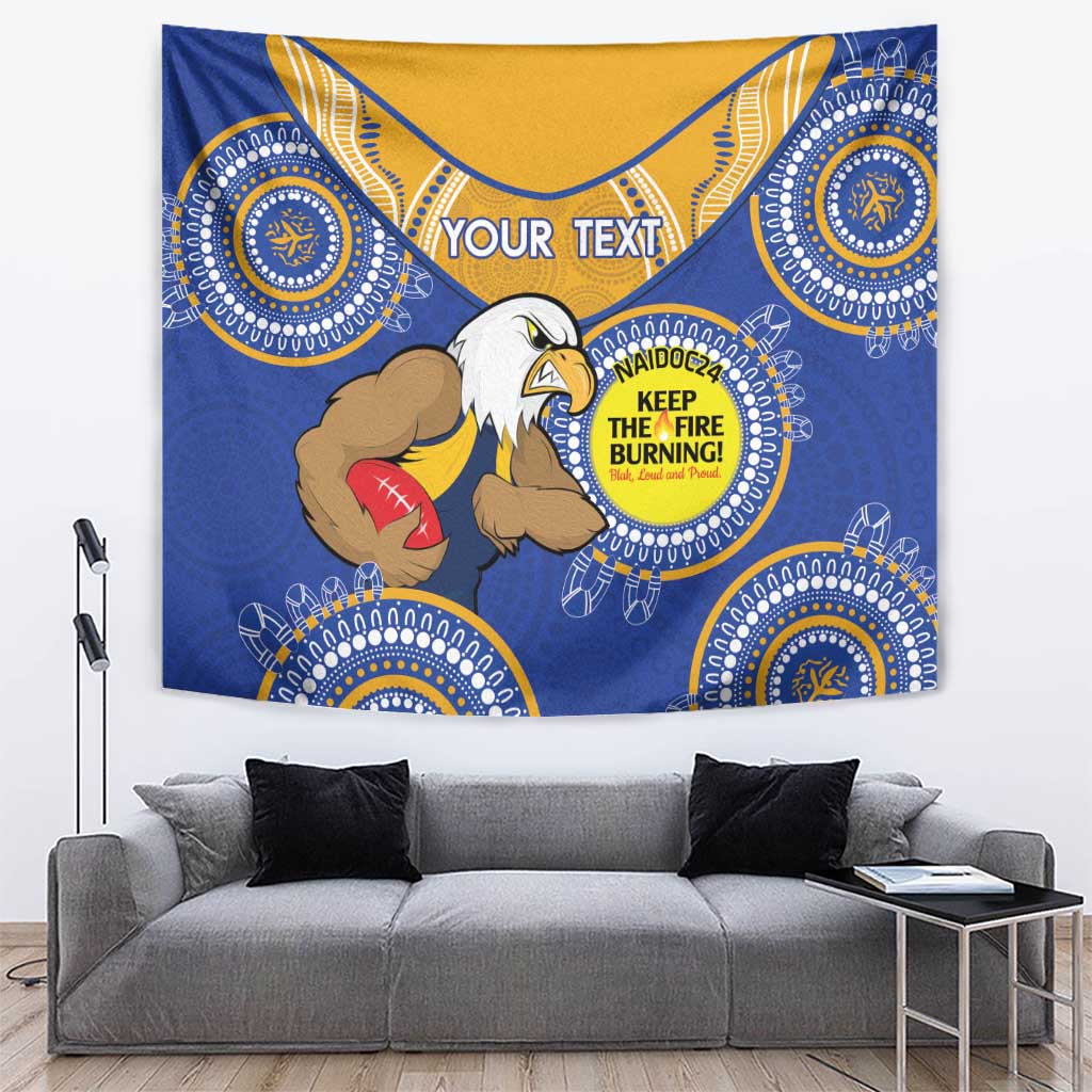 Custom AFL Eagles  NAIDOC Week Tapestry Keep The Fire Burning Indigenous Art - Vibe Hoodie Shop