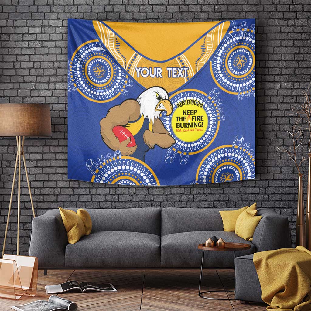 Custom AFL Eagles  NAIDOC Week Tapestry Keep The Fire Burning Indigenous Art - Vibe Hoodie Shop