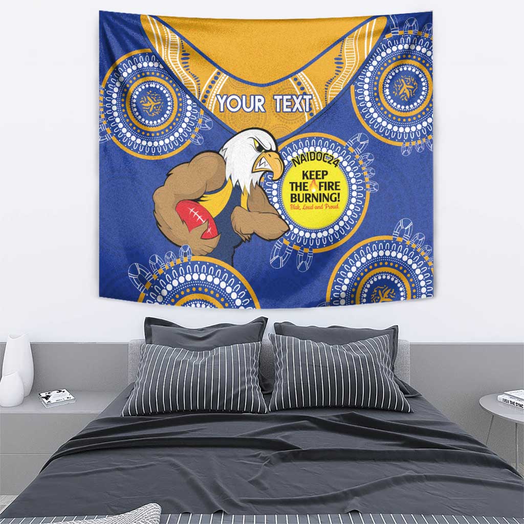 Custom AFL Eagles  NAIDOC Week Tapestry Keep The Fire Burning Indigenous Art - Vibe Hoodie Shop