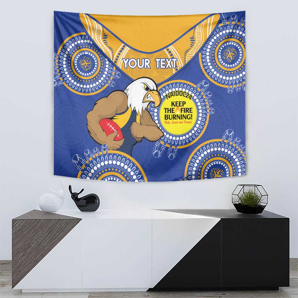 Custom AFL Eagles  NAIDOC Week Tapestry Keep The Fire Burning Indigenous Art - Vibe Hoodie Shop