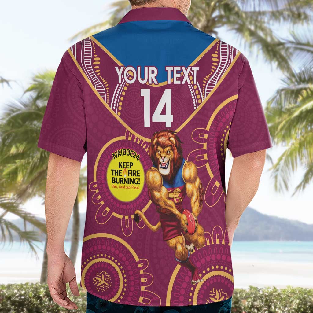 Custom AFL Brisbane Lions NAIDOC Week Hawaiian Shirt Keep The Fire Burning Indigenous Art - Vibe Hoodie Shop