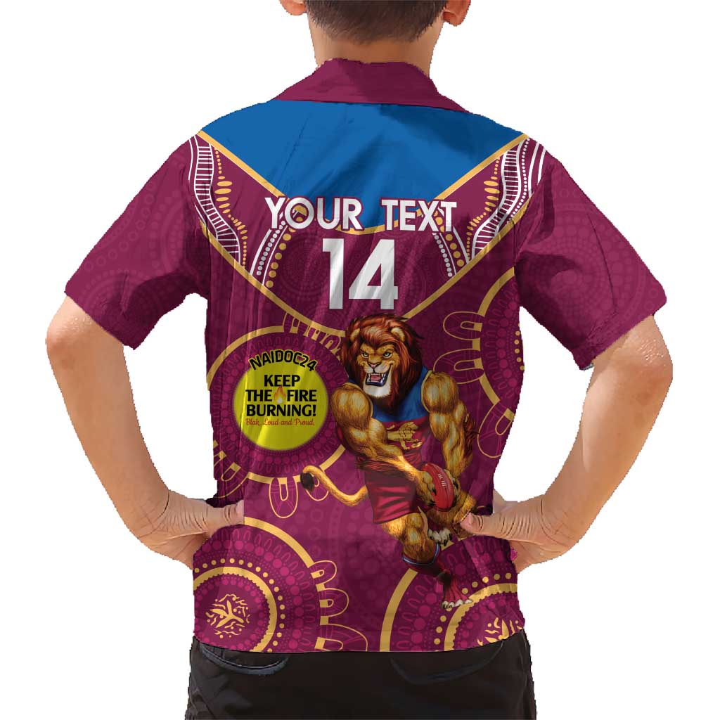 Custom AFL Brisbane Lions NAIDOC Week Hawaiian Shirt Keep The Fire Burning Indigenous Art - Vibe Hoodie Shop