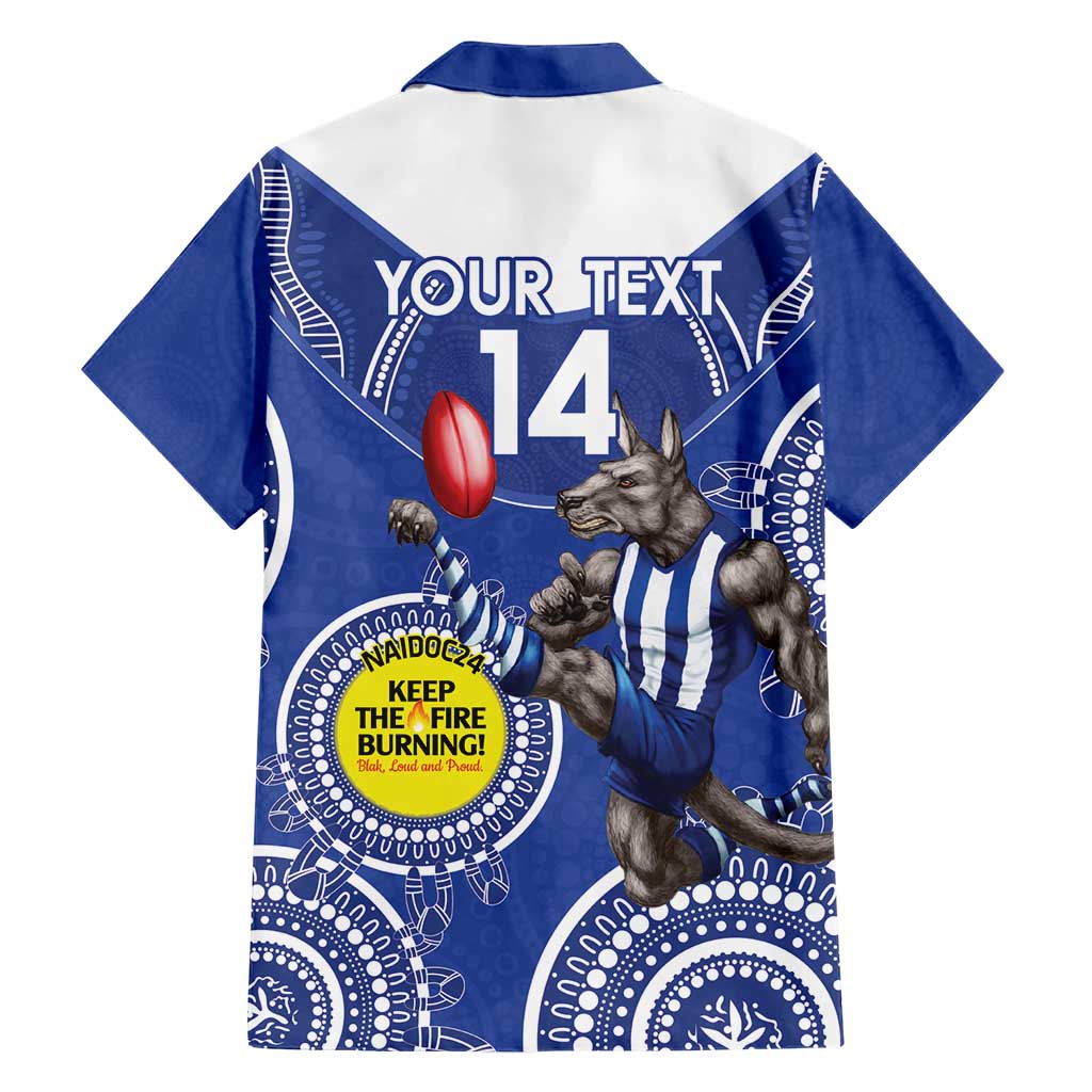 Custom AFL Kangaroos NAIDOC Week Hawaiian Shirt Keep The Fire Burning Indigenous Art - Vibe Hoodie Shop