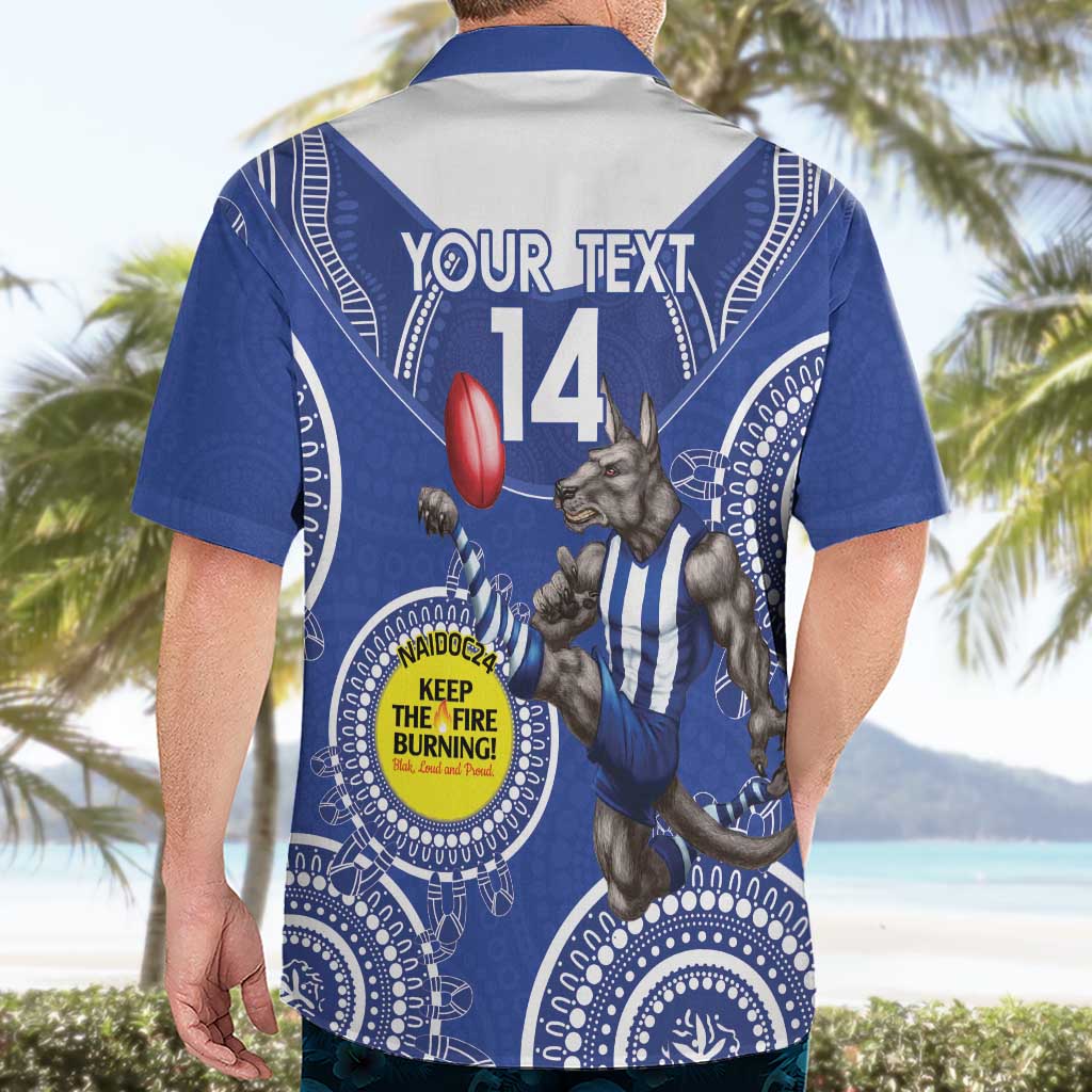 Custom AFL Kangaroos NAIDOC Week Hawaiian Shirt Keep The Fire Burning Indigenous Art - Vibe Hoodie Shop