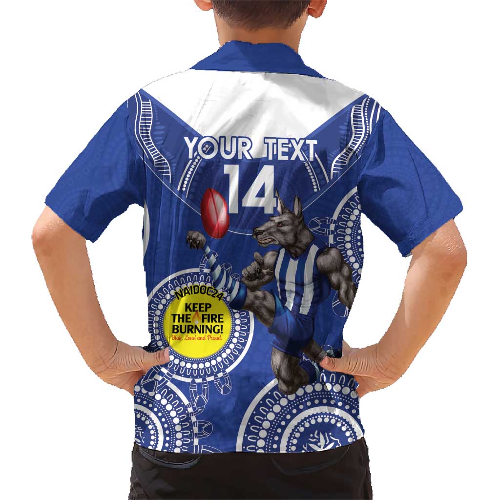 Custom AFL Kangaroos NAIDOC Week Hawaiian Shirt Keep The Fire Burning Indigenous Art - Vibe Hoodie Shop