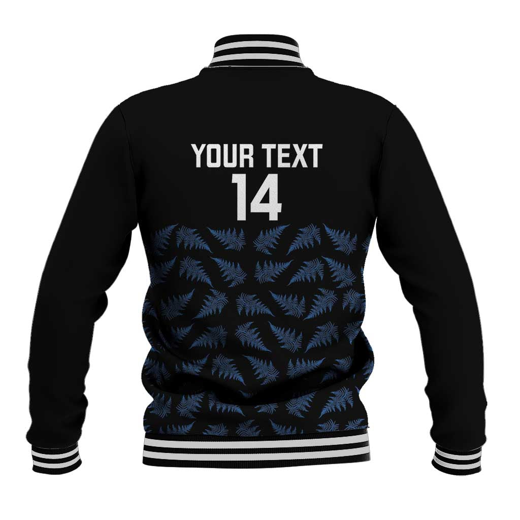 New Zealand Silver Fern Cricket Custom Baseball Jacket Black Cap T20 Version - Vibe Hoodie