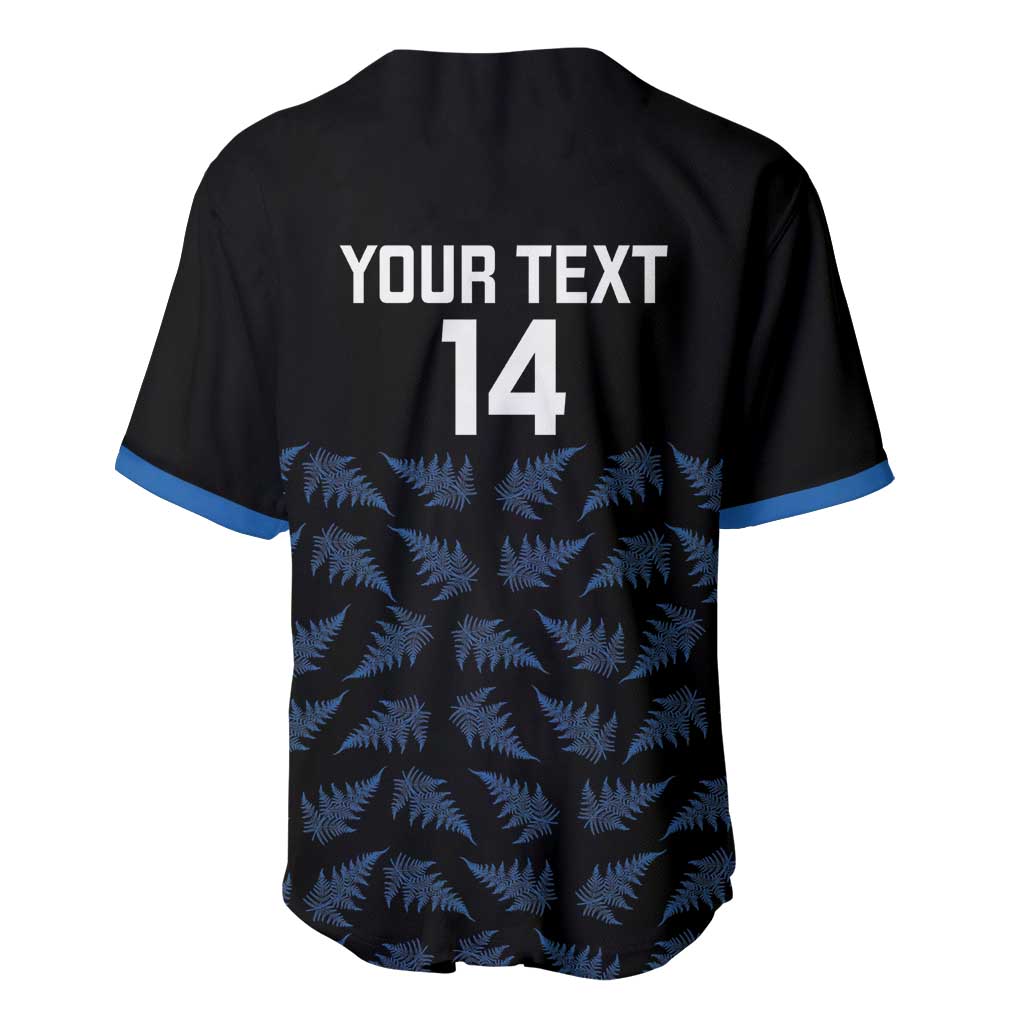 New Zealand Silver Fern Cricket Custom Baseball Jersey Black Cap T20 Version - Vibe Hoodie