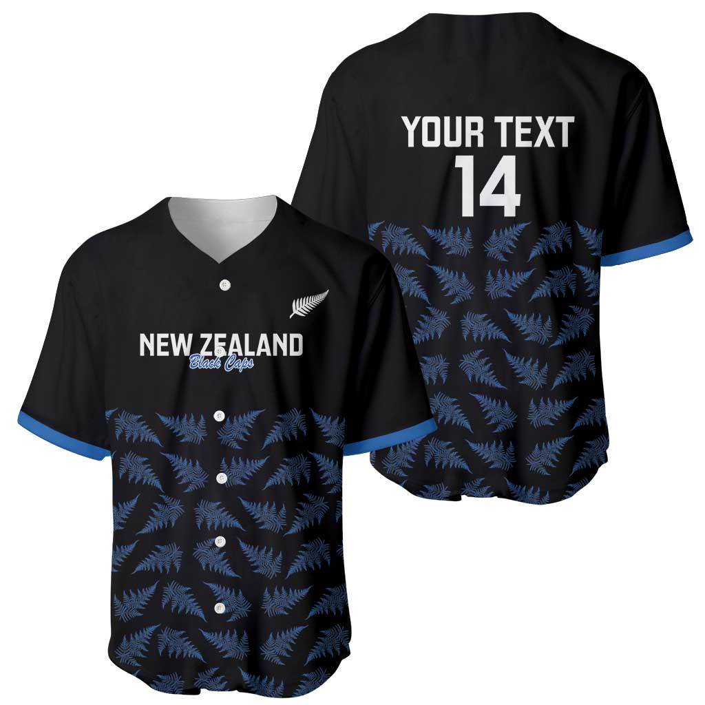 New Zealand Silver Fern Cricket Custom Baseball Jersey Black Cap T20 Version - Vibe Hoodie