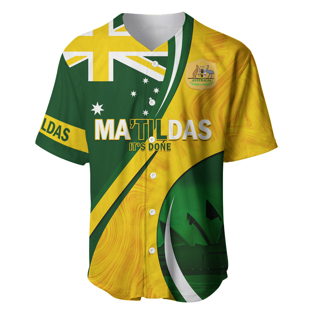 Matildas Soccer Baseball Jersey 2024 Happy Australia Day Kangaroo Aussie Proud - National Color - Vibe Hoodie Shop