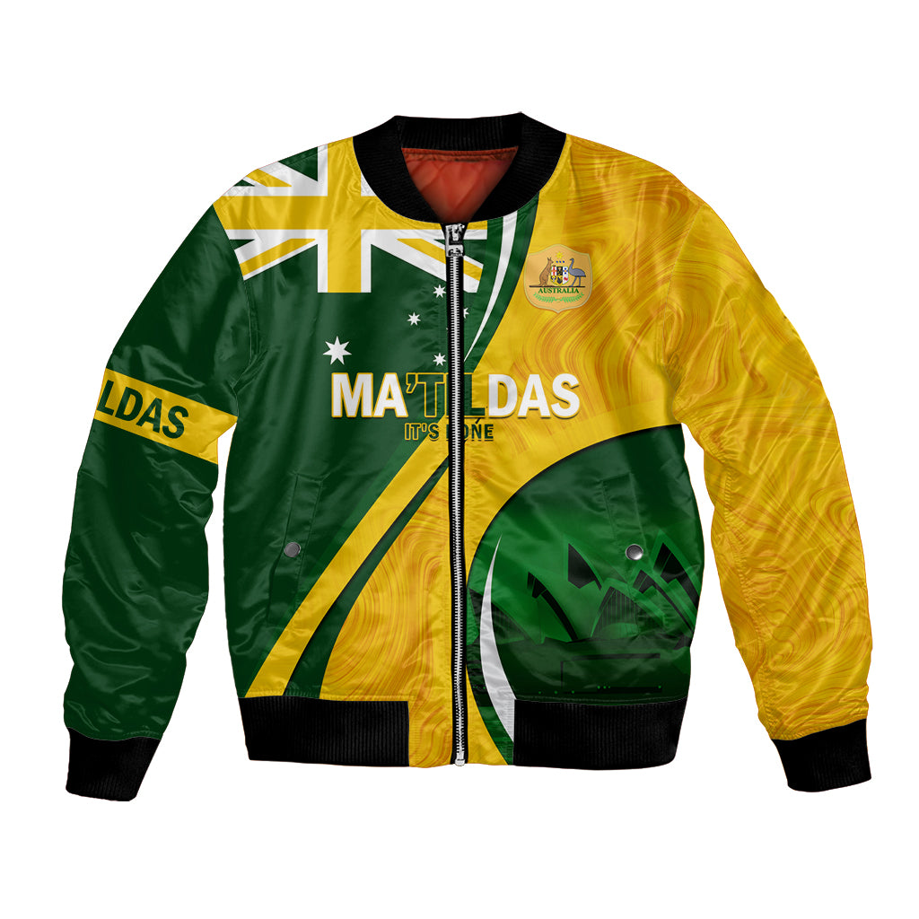 Matildas Soccer Bomber Jacket 2024 Happy Australia Day Kangaroo Aussie Proud - National Color - Vibe Hoodie Shop