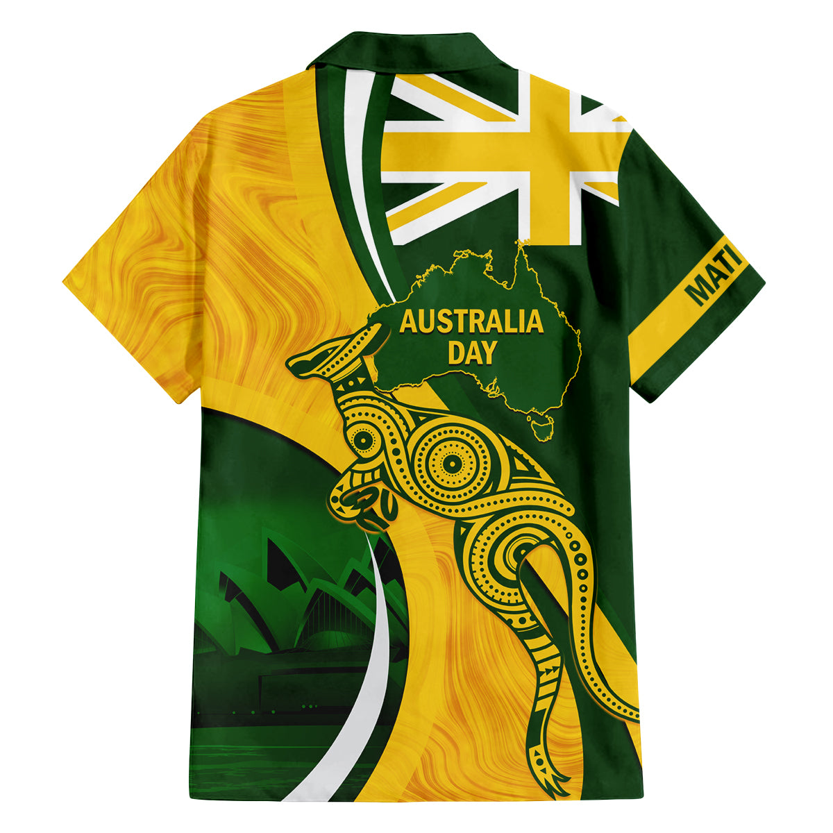 Matildas Soccer Family Matching Puletasi and Hawaiian Shirt 2024 Happy Australia Day Kangaroo Aussie Proud - National Color