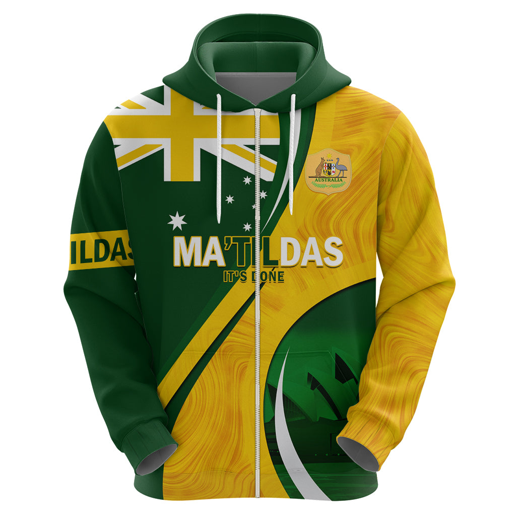 Matildas Soccer Hoodie 2024 Happy Australia Day Kangaroo Aussie Proud - National Color - Vibe Hoodie Shop