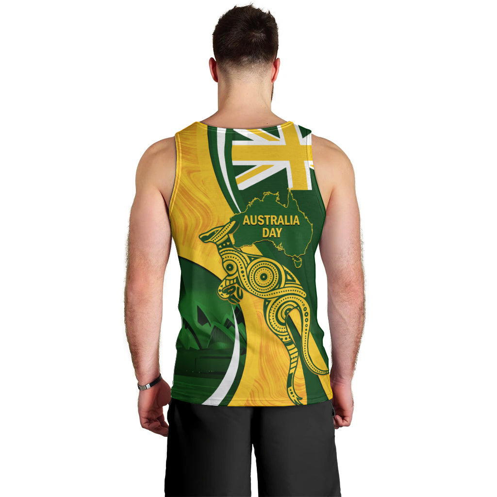 Matildas Soccer Men Tank Top 2024 Happy Australia Day Kangaroo Aussie Proud - National Color - Vibe Hoodie Shop