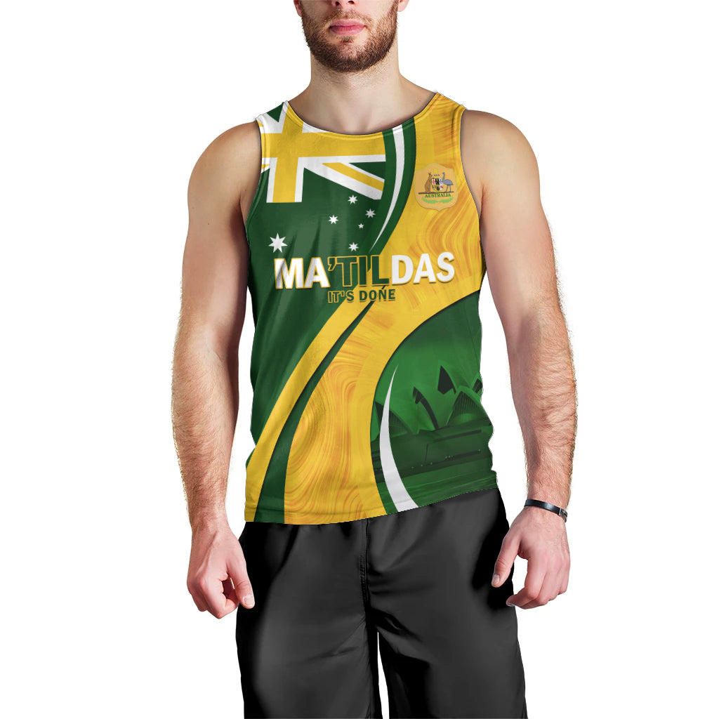 Matildas Soccer Men Tank Top 2024 Happy Australia Day Kangaroo Aussie Proud - National Color - Vibe Hoodie Shop