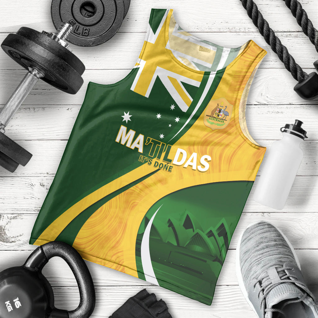 Matildas Soccer Men Tank Top 2024 Happy Australia Day Kangaroo Aussie Proud - National Color - Vibe Hoodie Shop