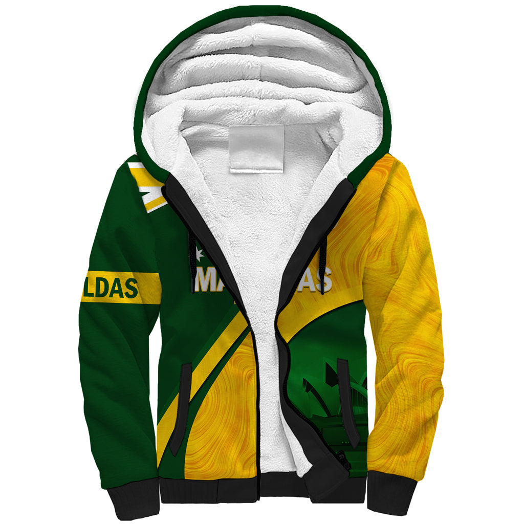 Matildas Soccer Sherpa Hoodie 2024 Happy Australia Day Kangaroo Aussie Proud - National Color - Vibe Hoodie Shop