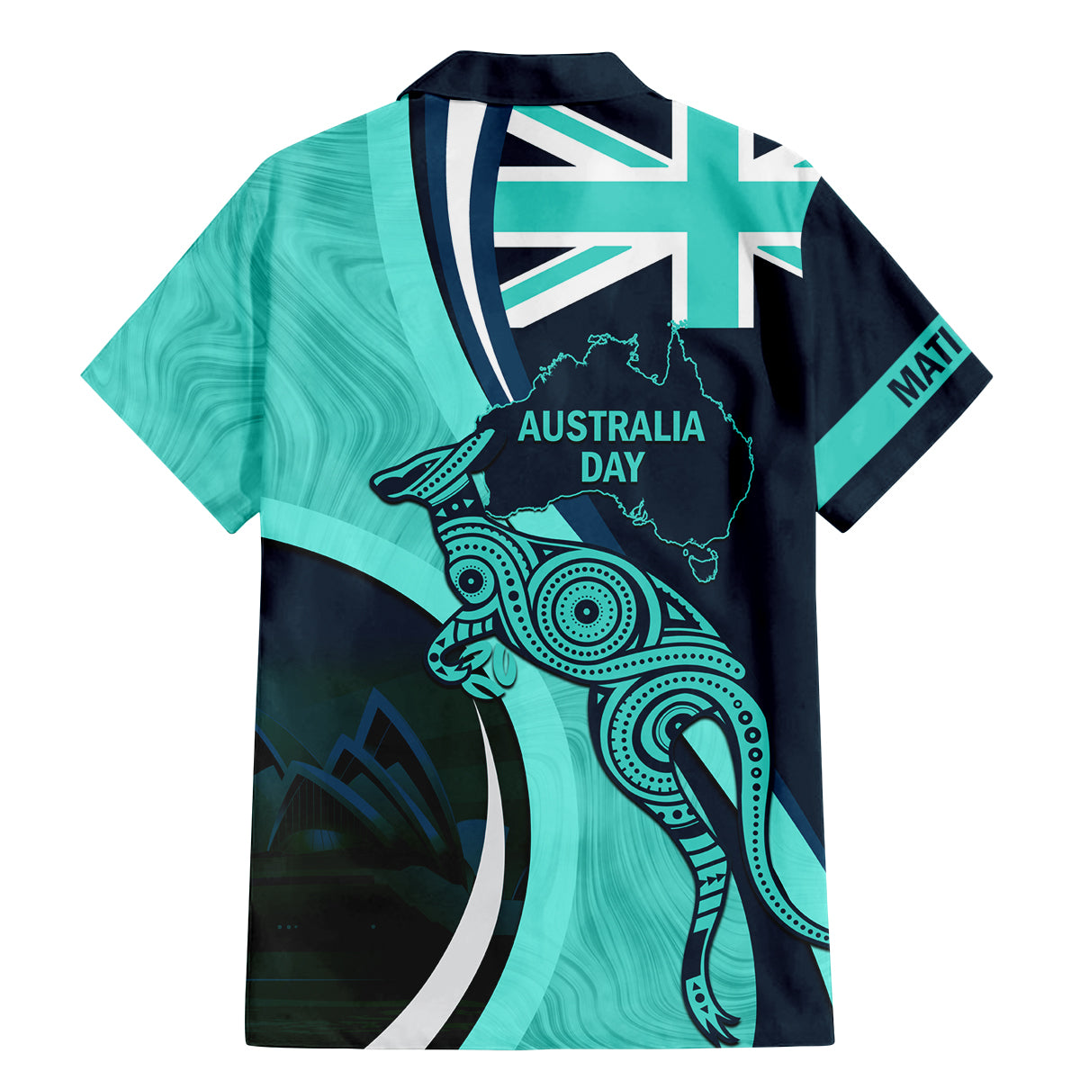 Matildas Soccer Family Matching Mermaid Dress and Hawaiian Shirt 2024 Happy Australia Day Kangaroo Aussie Proud - Turquoise