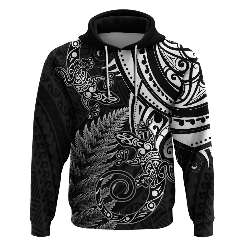 New Zealand Lizard Hoodie Silver Fern Aotearoa Maori - Vibe Hoodie Shop