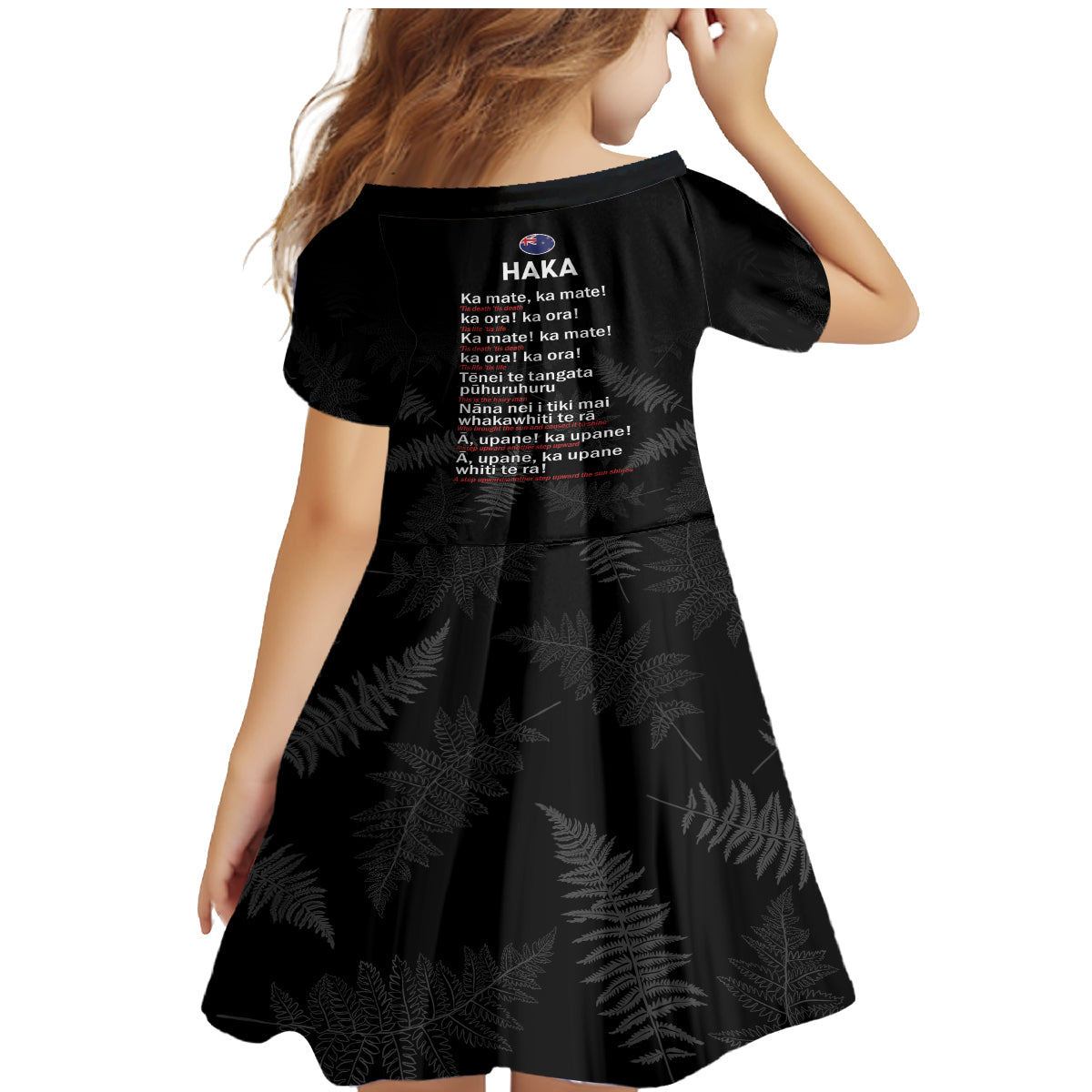 Custom New Zealand Haka Rugby Family Matching Mermaid Dress and Hawaiian Shirt 2024 Pacific Go Black Silver Fern