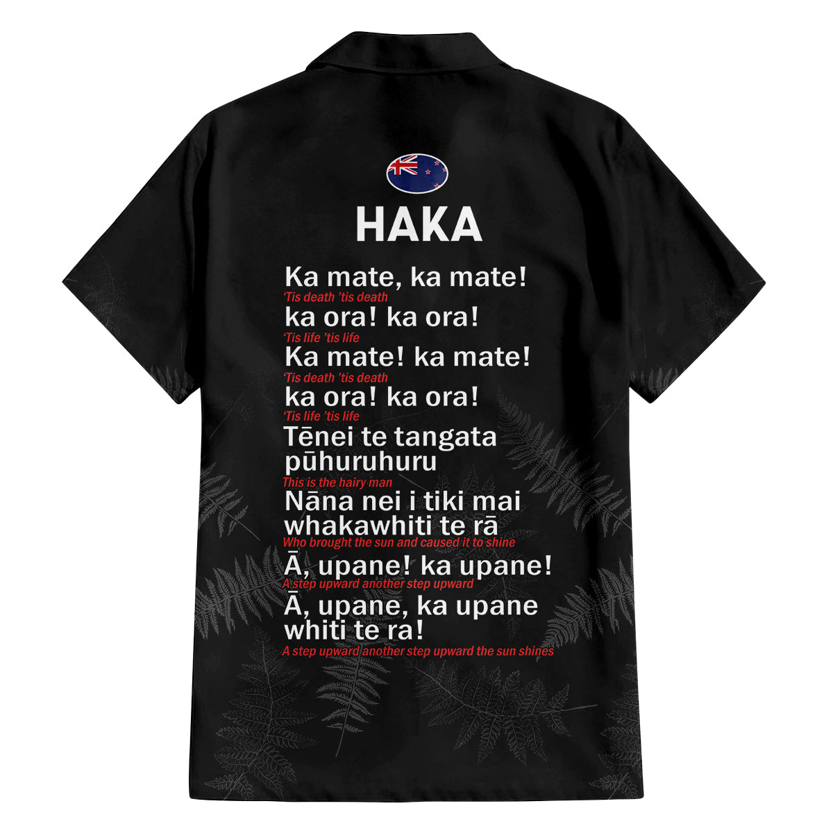 Custom New Zealand Haka Rugby Family Matching Off Shoulder Short Dress and Hawaiian Shirt 2024 Pacific Go Black Silver Fern