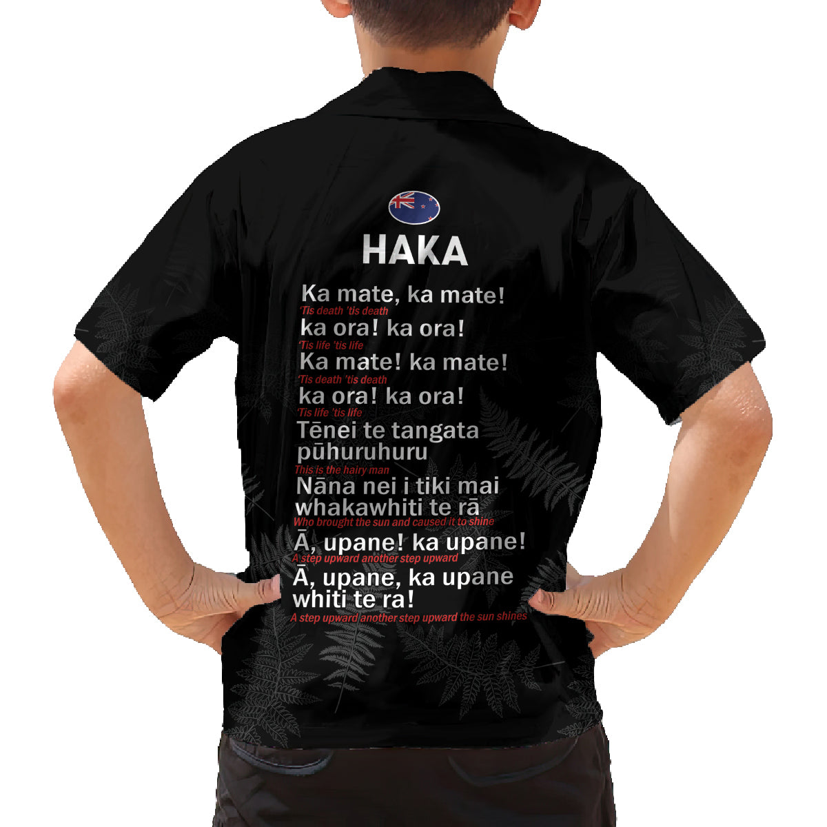 Custom New Zealand Haka Rugby Family Matching Puletasi and Hawaiian Shirt 2024 Pacific Go Black Silver Fern