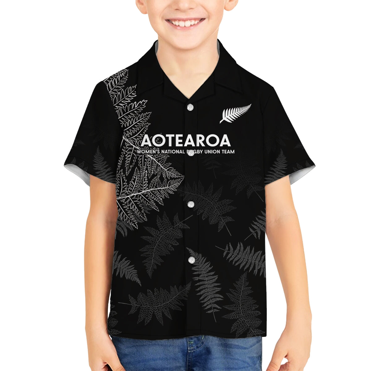 Custom New Zealand Haka Rugby Family Matching Tank Maxi Dress and Hawaiian Shirt 2024 Pacific Go Black Silver Fern