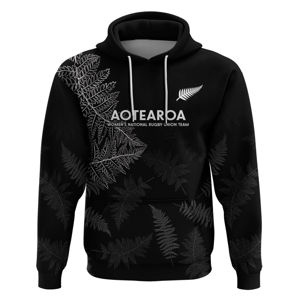 New Zealand Haka Rugby Hoodie 2024 Pacific Go Black Silver Fern - Vibe Hoodie Shop