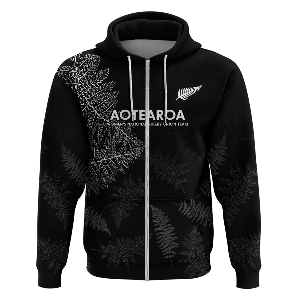 New Zealand Haka Rugby Hoodie 2024 Pacific Go Black Silver Fern - Vibe Hoodie Shop