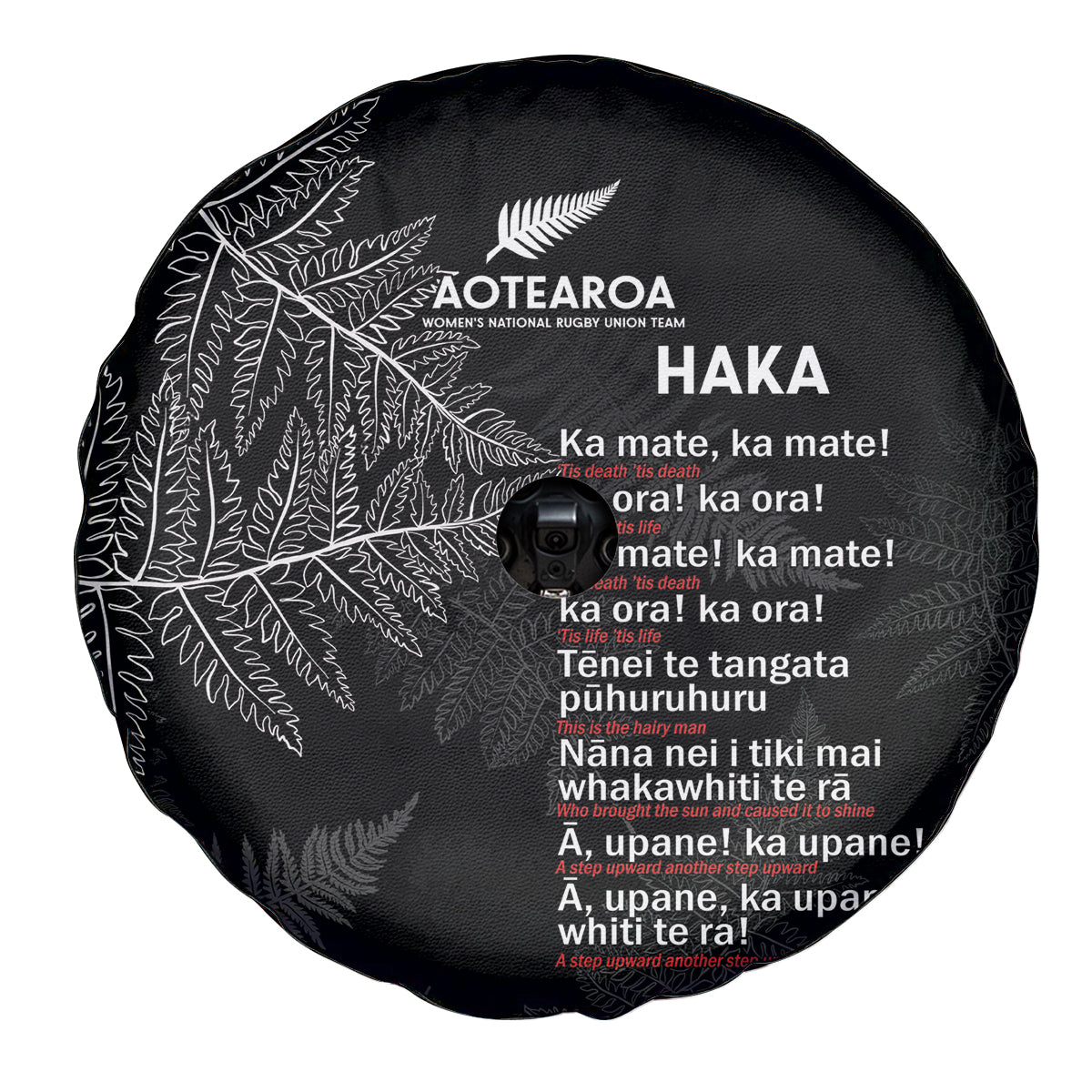 Custom New Zealand Haka Rugby Spare Tire Cover 2024 Pacific Go Black Silver Fern - Vibe Hoodie Shop