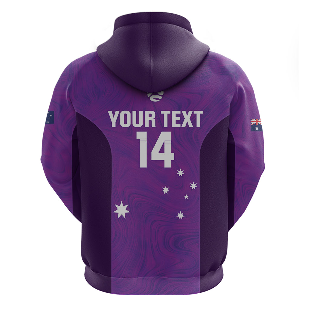 Custom Australia Soccer Hoodie Matildas Go Champions - Purple - Vibe Hoodie Shop