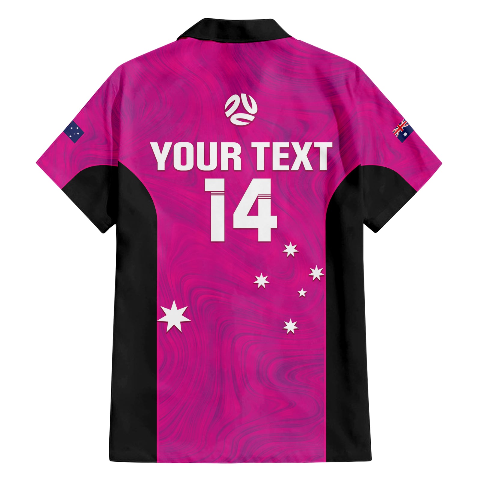 Custom Australia Soccer Hawaiian Shirt Matildas Go Champions - Pink - Vibe Hoodie Shop