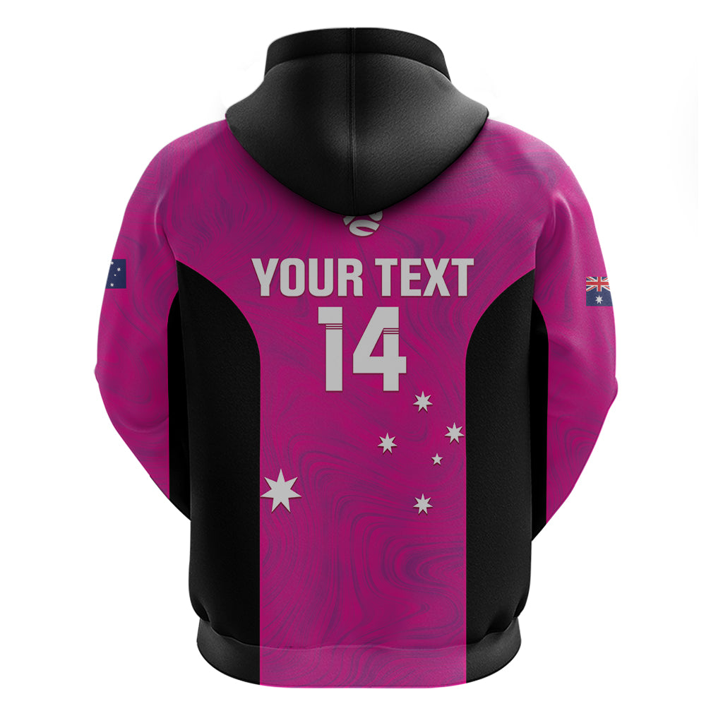 Custom Australia Soccer Hoodie Matildas Go Champions - Pink - Vibe Hoodie Shop