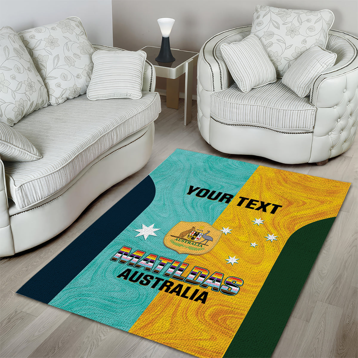 Custom Pride Month Matildas Area Rug Australia Til Its Done Mixed Color - Vibe Hoodie Shop