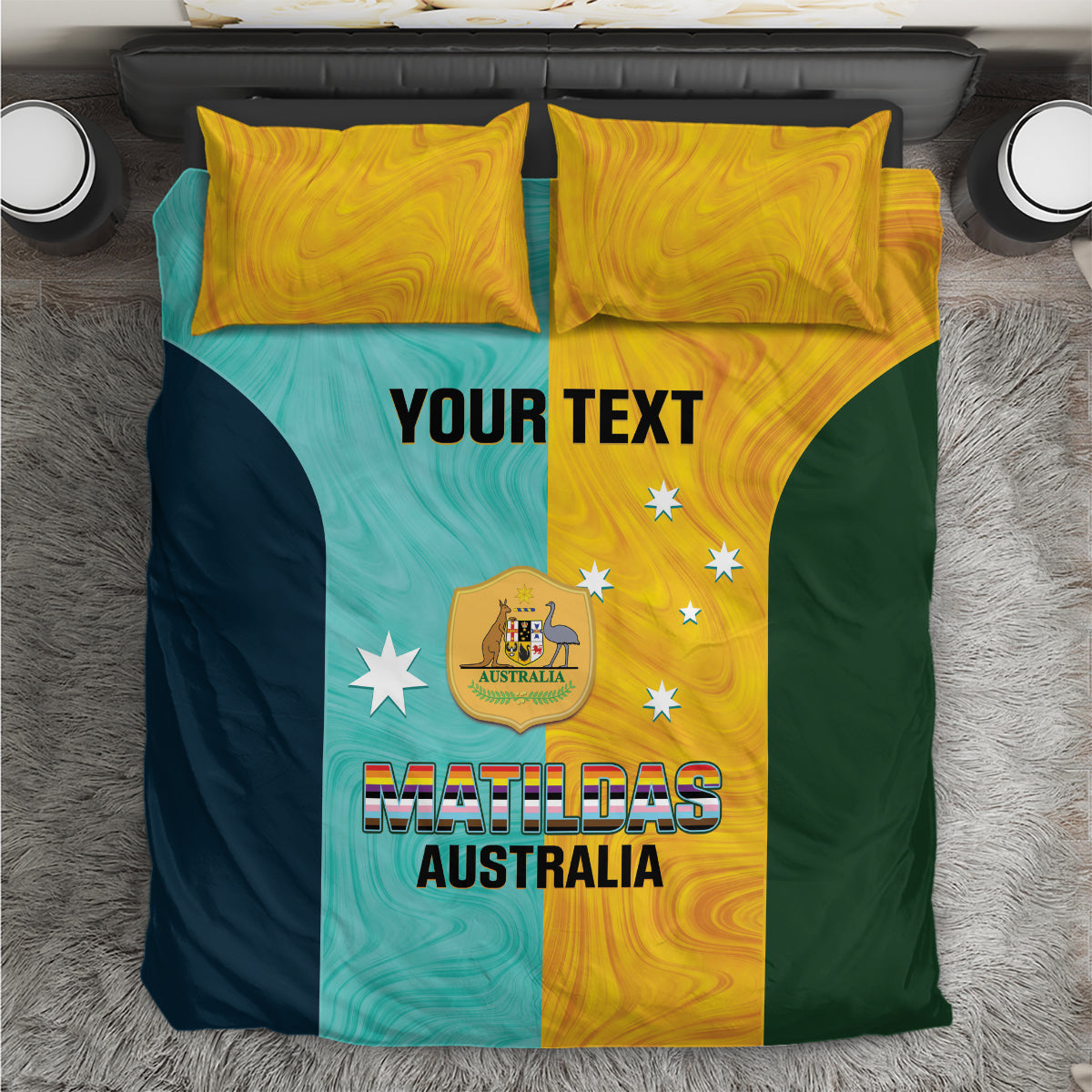 Custom Pride Month Matildas Bedding Set Australia Til Its Done Mixed Color - Vibe Hoodie Shop
