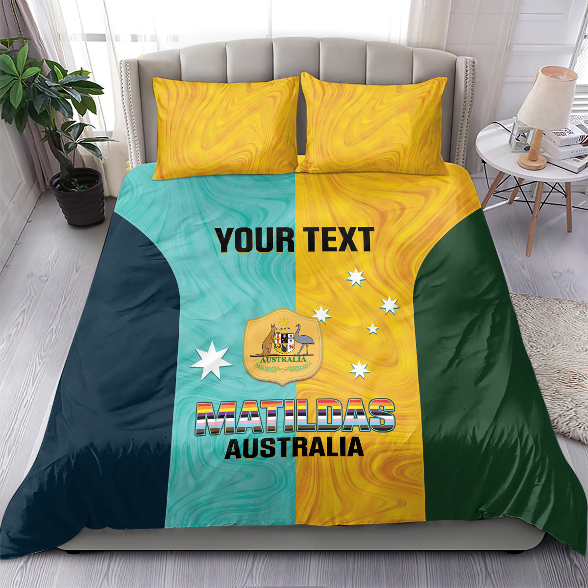 Custom Pride Month Matildas Bedding Set Australia Til Its Done Mixed Color - Vibe Hoodie Shop