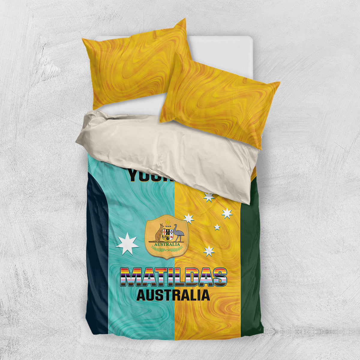 Custom Pride Month Matildas Bedding Set Australia Til Its Done Mixed Color - Vibe Hoodie Shop